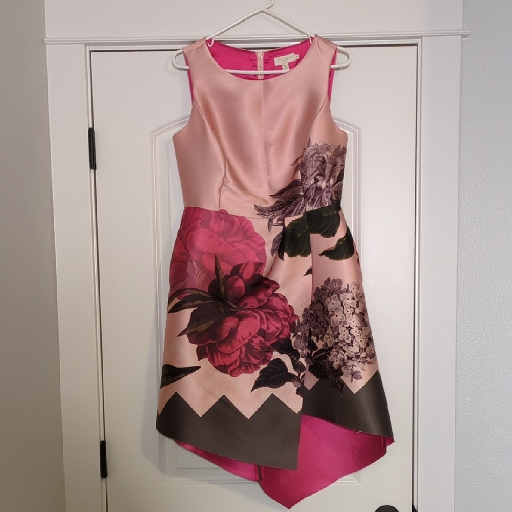 Ted Baker Floral Sleeveless Dress with Pockets
